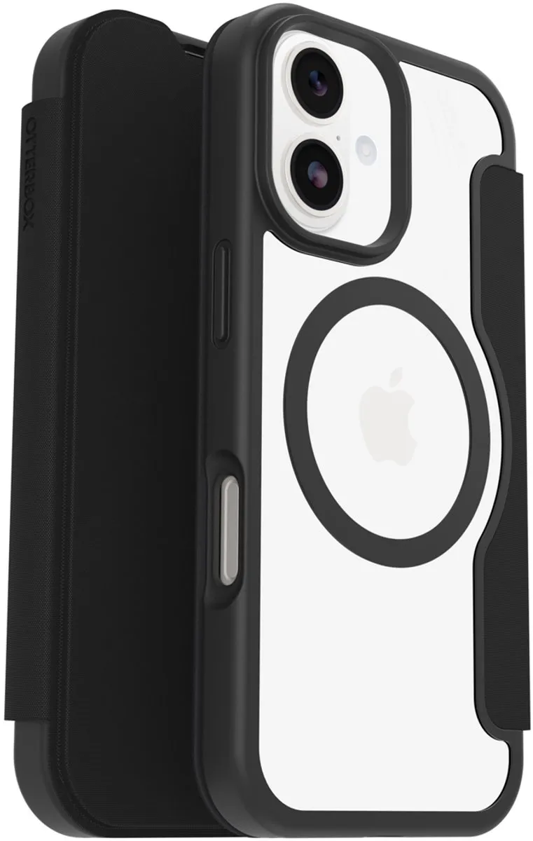 OtterBox React Folio 77-98586 - iPhone 17 Hoesje - Zwart/Transparant