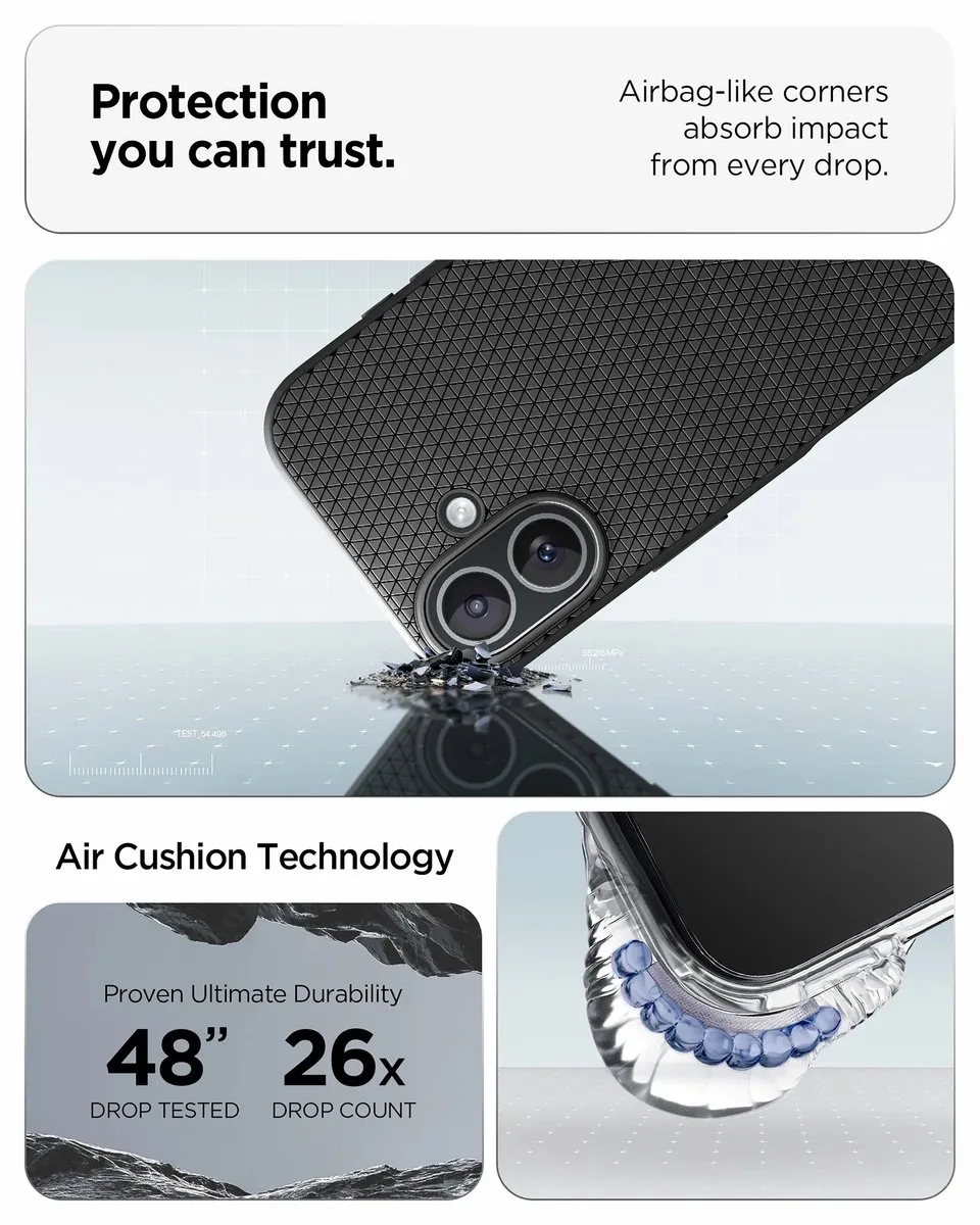 Spigen Liquid Air Backcover 13959 - iPhone 17 - Zwart