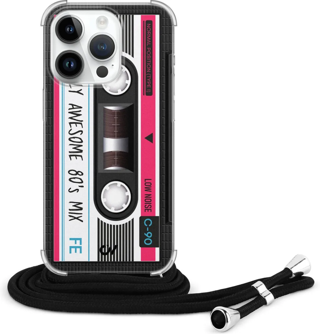 Casevibes Telefoonhoesje iPhone 14 Pro Max Cassette Grijs C/14PM/UV/009