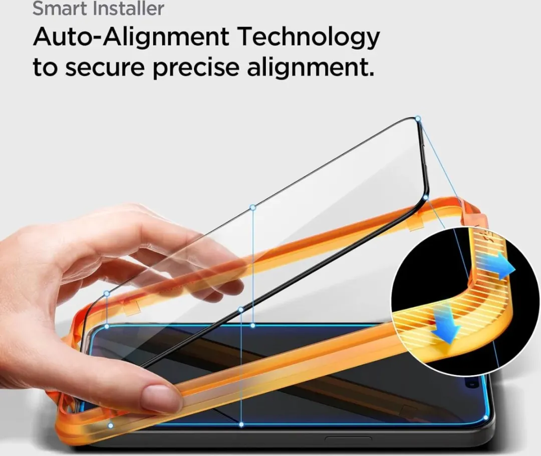 Spigen iPhone 15 Pro AlignMaster Glasbeschermer - 2 Stuks
