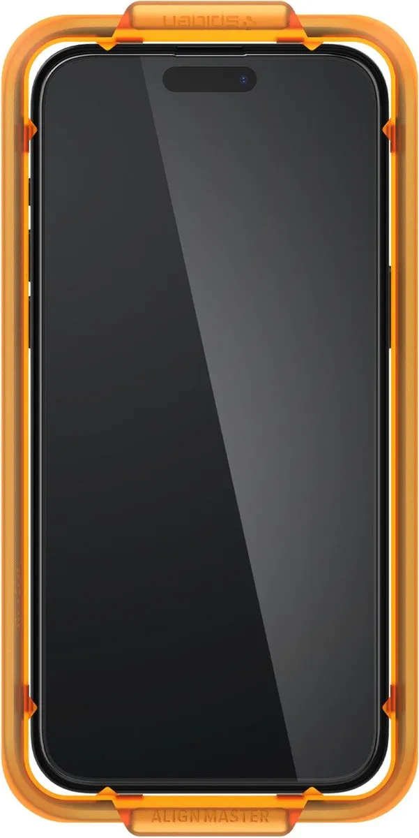 Spigen iPhone 15 Pro AlignMaster Glasbeschermer - 2 Stuks