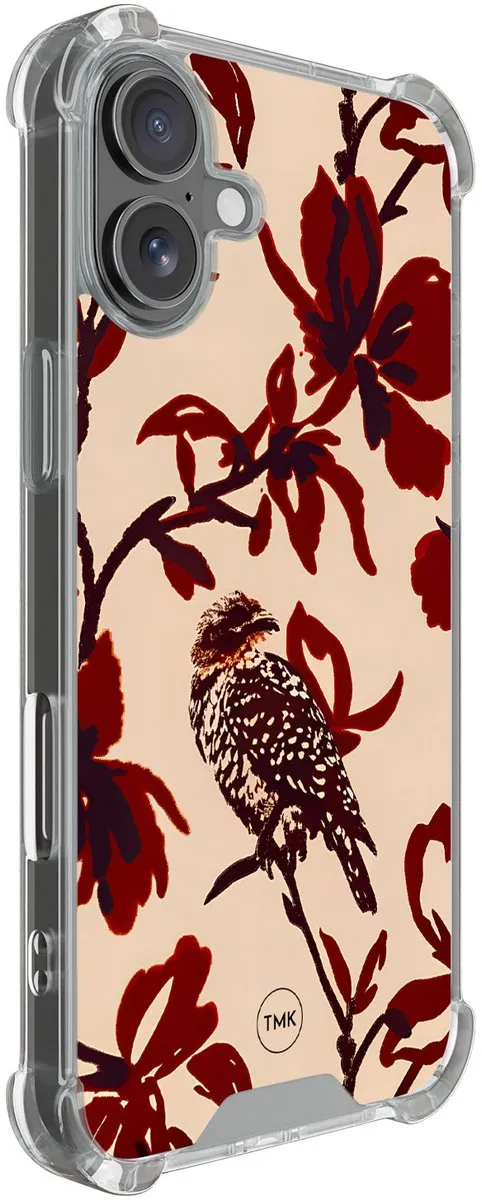 Casevibes iPhone 17 Shockproof Hoesje A/i17/S/002 - Rood Bloemenpracht