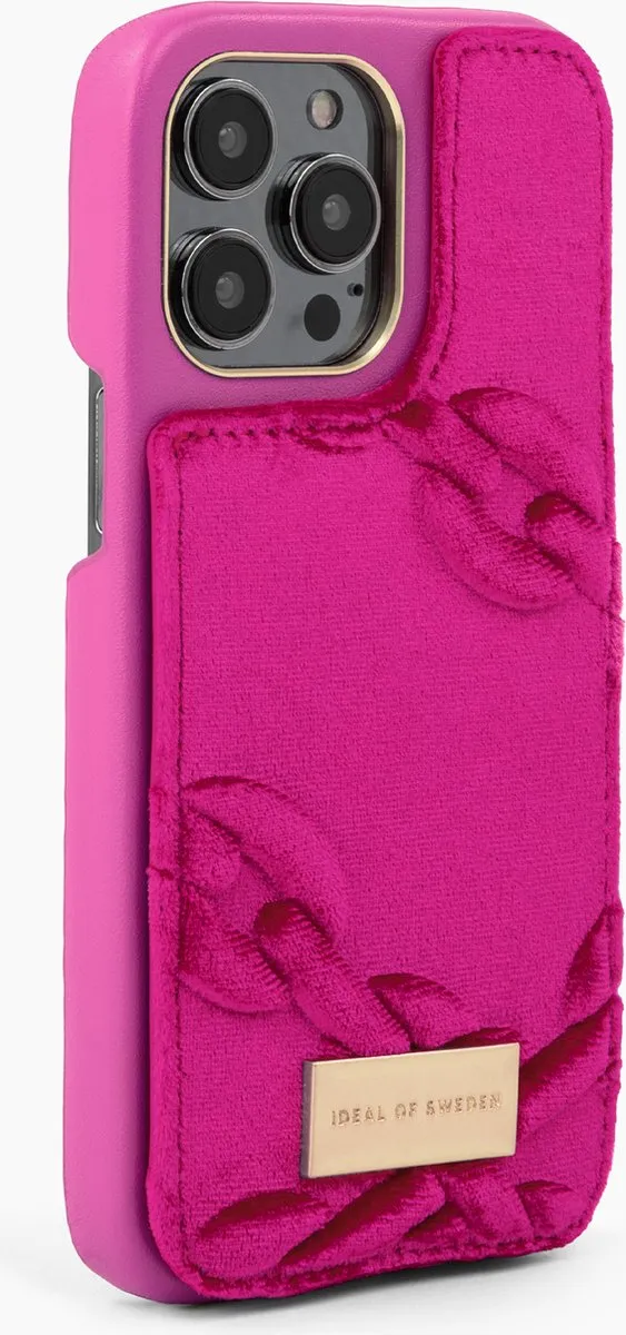iDeal of Sweden Fashion Case Atelier iPhone 14 Pro Max - Velour Hyper Pink - afbeelding 4 van 5