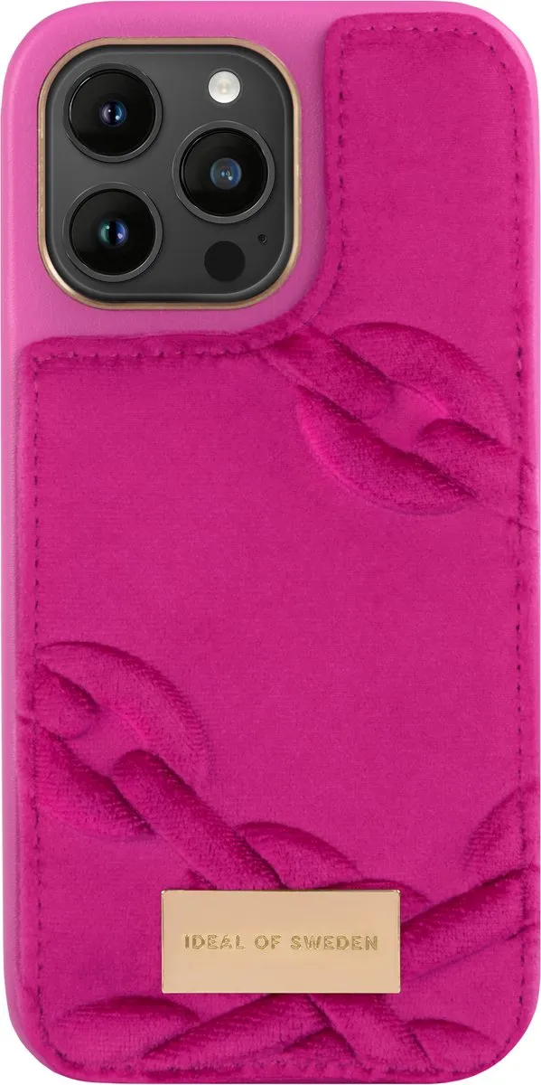 iDeal of Sweden Fashion Case Atelier iPhone 14 Pro Max - Velour Hyper Pink - afbeelding 5 van 5