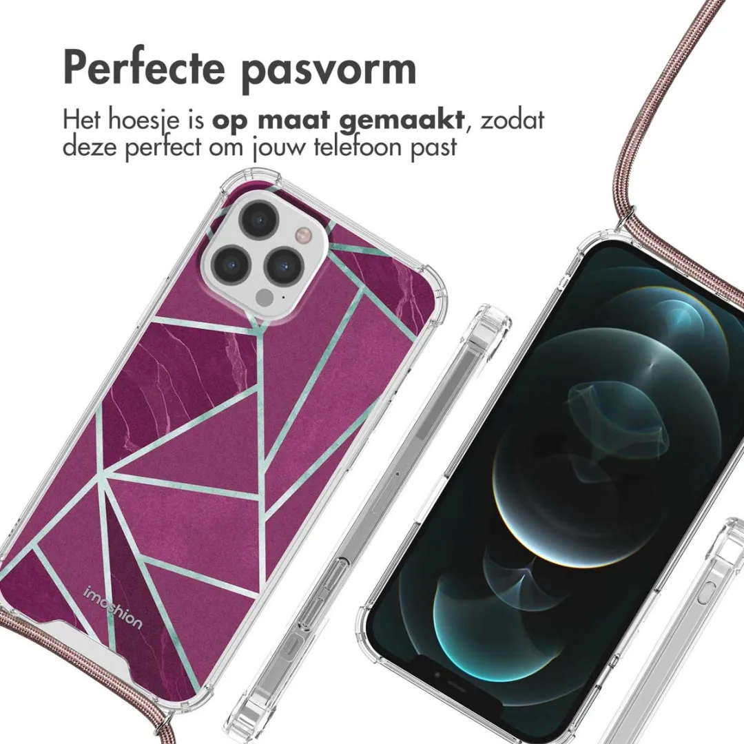 Imoshion Hoesje iPhone 12 Pro Max Bordeaux Graphic