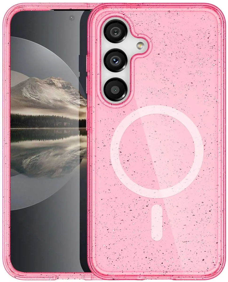 Imoshion Hoesje Samsung Galaxy S25 Sparkle Roze - MagSafe