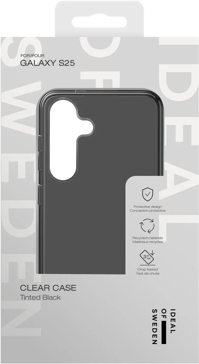 iDeal of Sweden Clear Case Samsung Galaxy S25 - IDCLC-S25-470 - Zwart