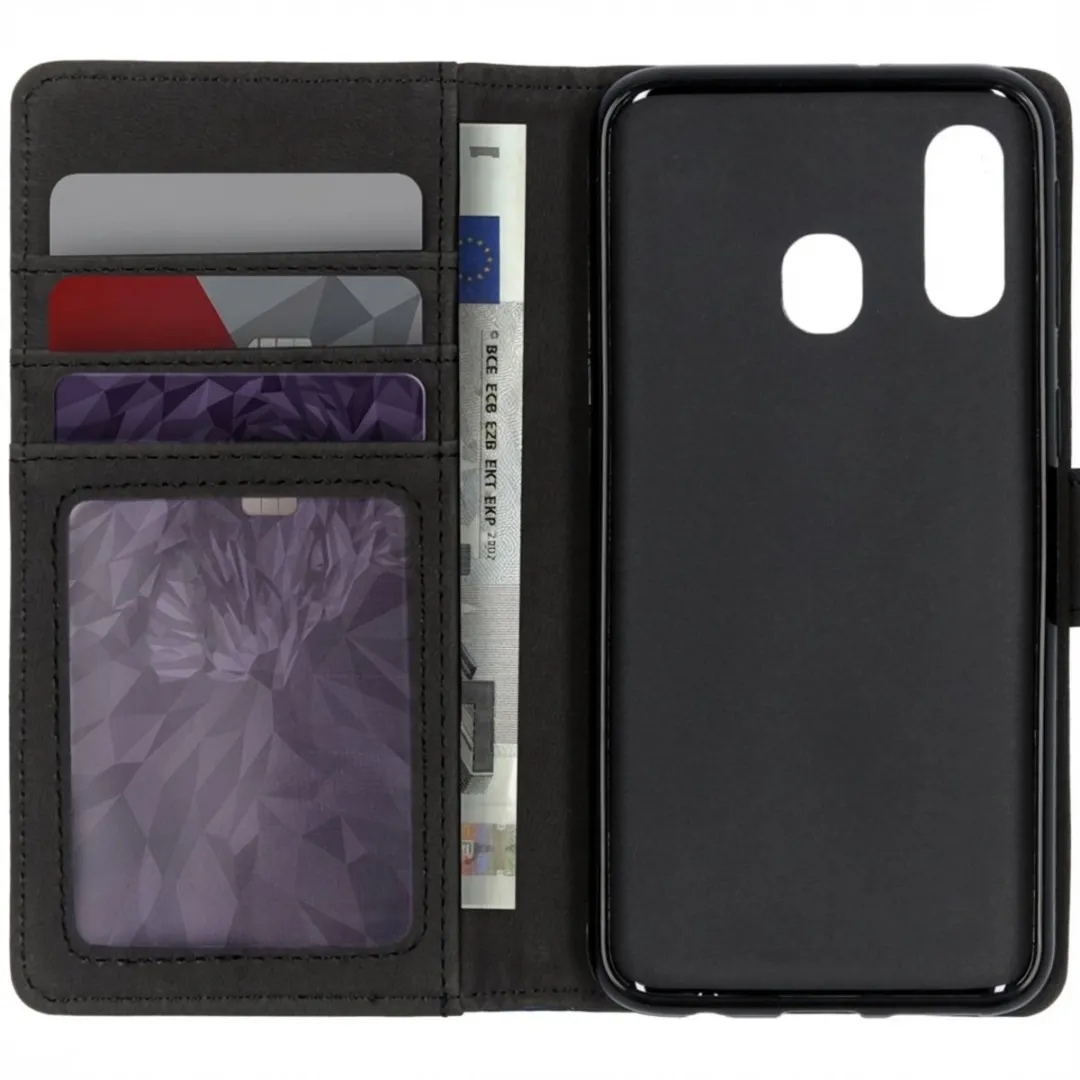Imoshion Hoesje Samsung Galaxy A40 - 3 Pasjes - Zwart
