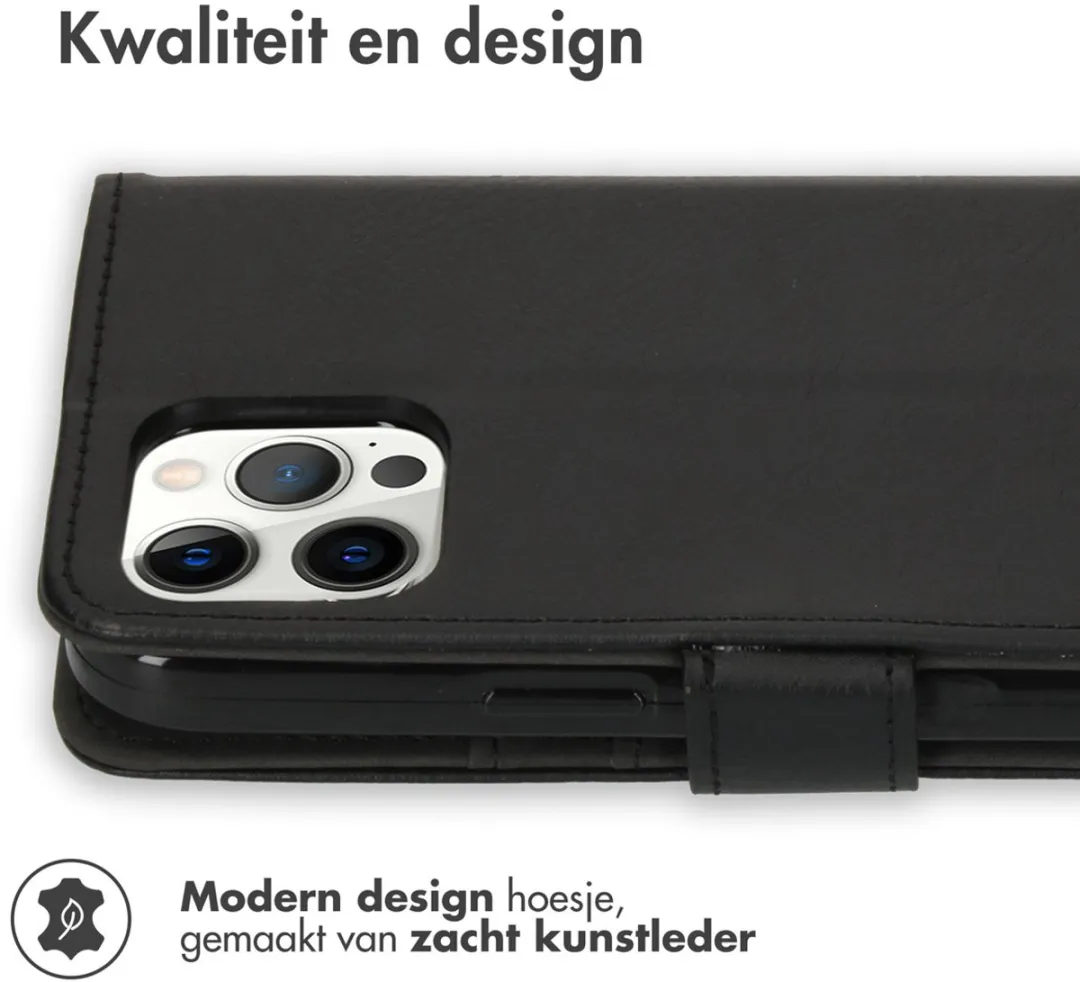 Imoshion Hoesje iPhone 12 Pro Max - 3 Pasjes - Zwart