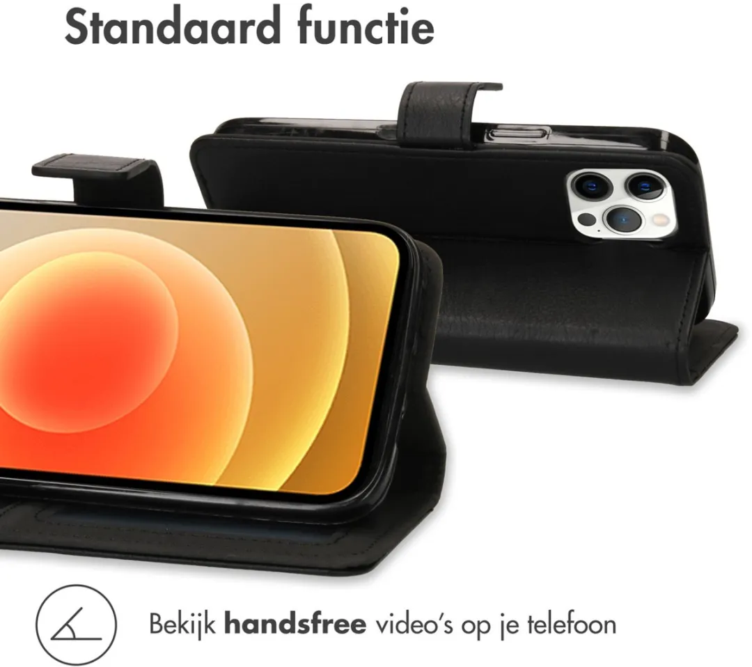 Imoshion Hoesje iPhone 12 Pro Max - 3 Pasjes - Zwart