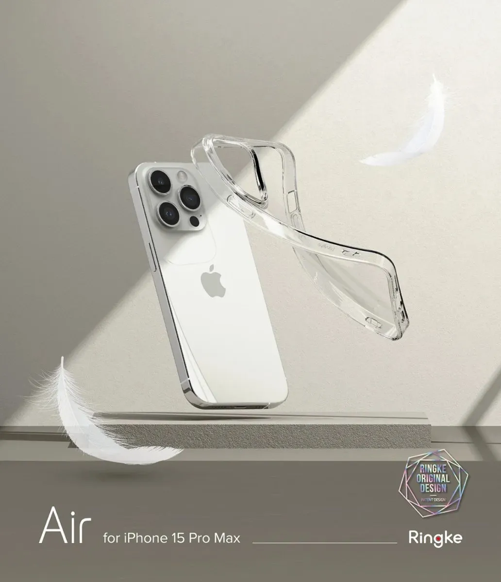 Ringke Air iPhone 15 Pro Max TPU Hoesje - Transparant