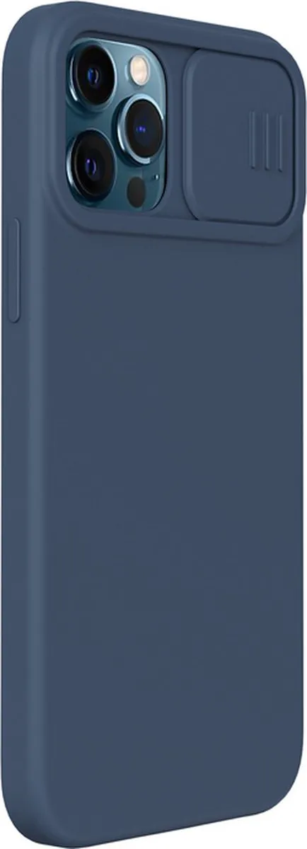 Nillkin CamShield Silicone Hoes - iPhone 12 Pro Max - Blauw