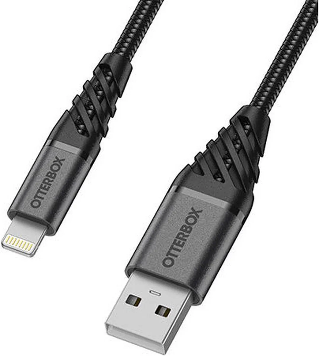 OtterBox Lightning Kabel 2m - Zwart - afbeelding 3 van 6