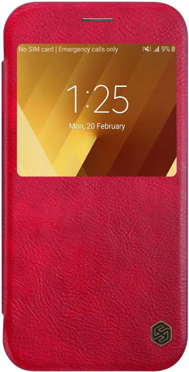 Nillkin Qin Series Hoesje Samsung Galaxy A3 (2017) - Rood