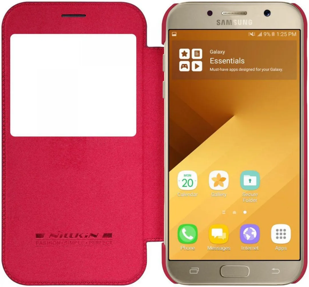 Nillkin Qin Series Hoesje Samsung Galaxy A3 (2017) - Rood