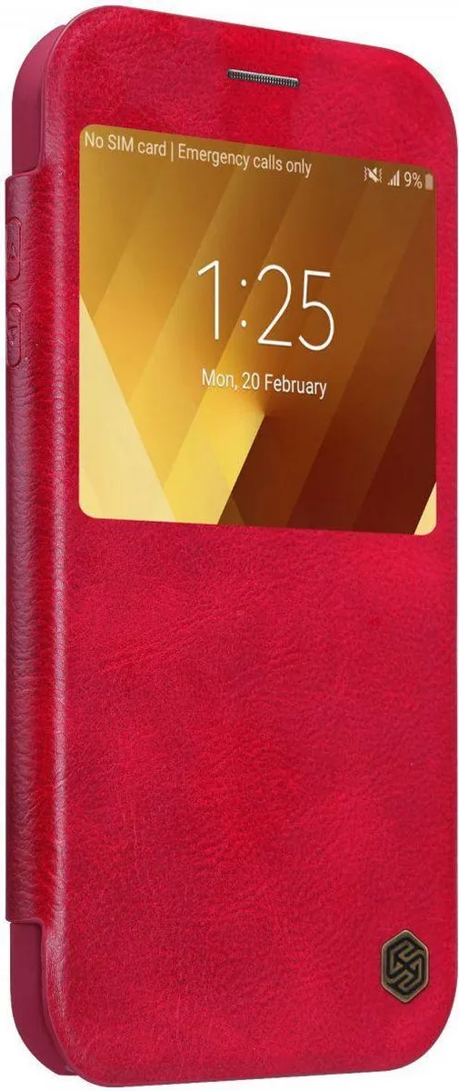 Nillkin Qin Series Hoesje Samsung Galaxy A3 (2017) - Rood