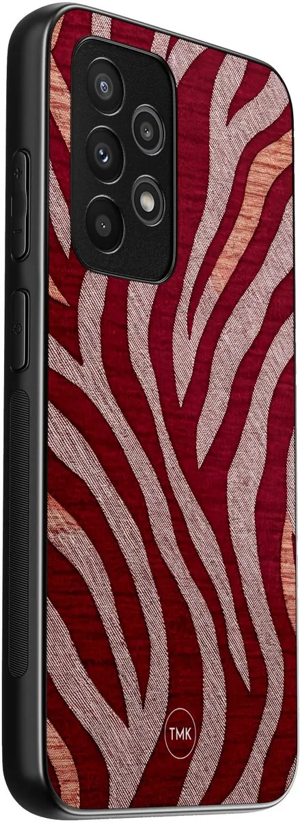Casevibes Zebra Rood/Oranje Hoesje Samsung Galaxy A53 - TPU