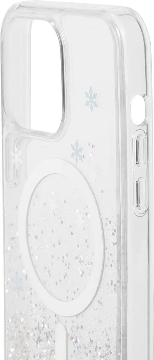 iDeal of Sweden Clear Case Premium MagSafe iPhone 15 Pro Max - Snow Flake - afbeelding 3 van 5