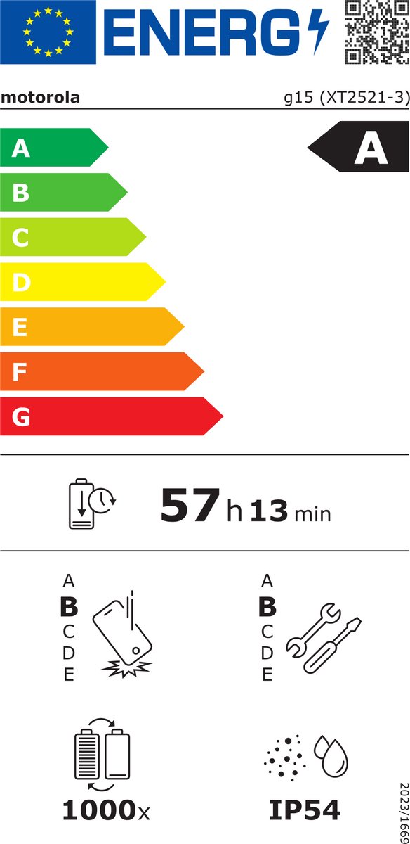 Motorola G15 - 512GB - Light Blue