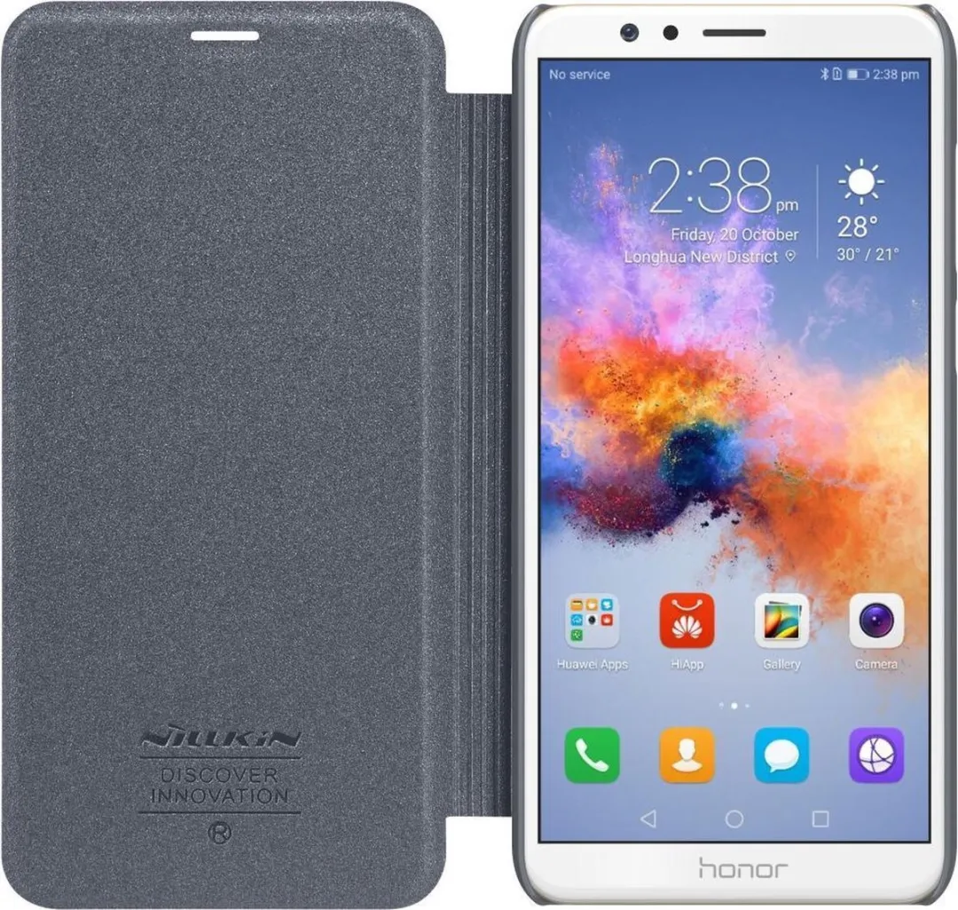 Nillkin Book Case Sparkle Honor 7X Hoesje - Zwart - afbeelding 2 van 5