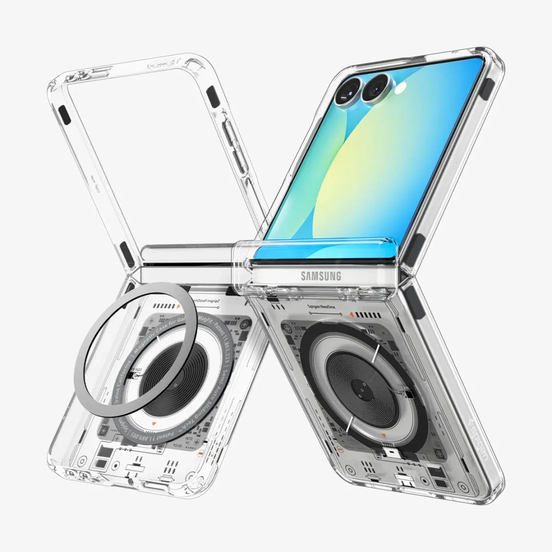 Spigen Ultra Hybrid Pro Case Zwart - Samsung Galaxy Z Flip 7 - MagSafe