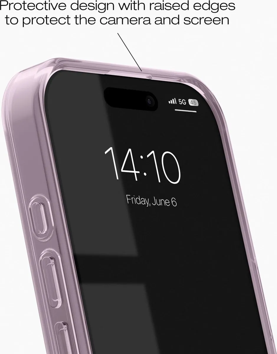 iDeal of Sweden iPhone 16 Pro Clear Case Light Pink - MagSafe - IDCLCMS-I2461P-512