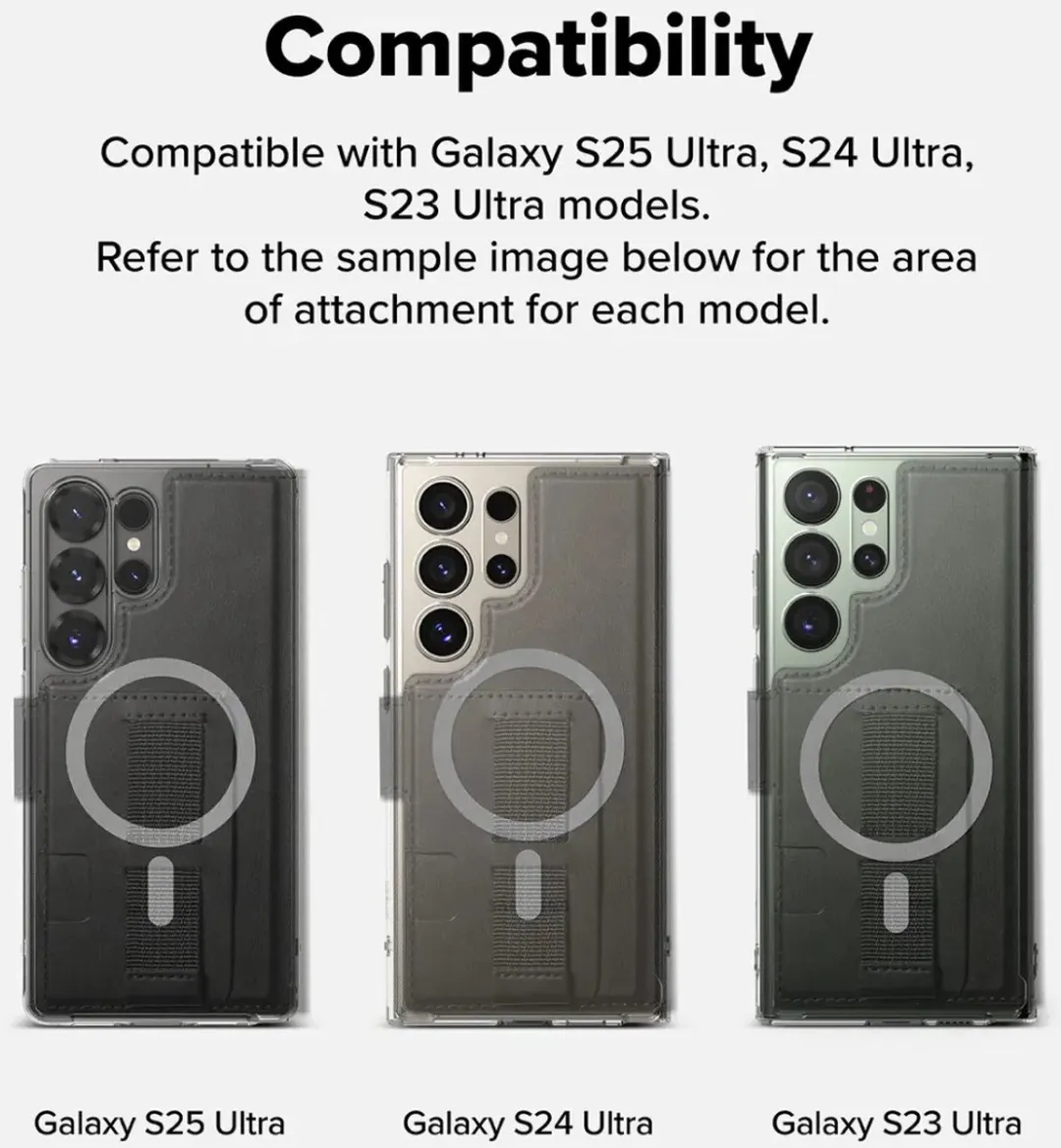 Ringke Folio Grip Wallet Hoesje - Samsung Galaxy S25 Ultra - Zwart