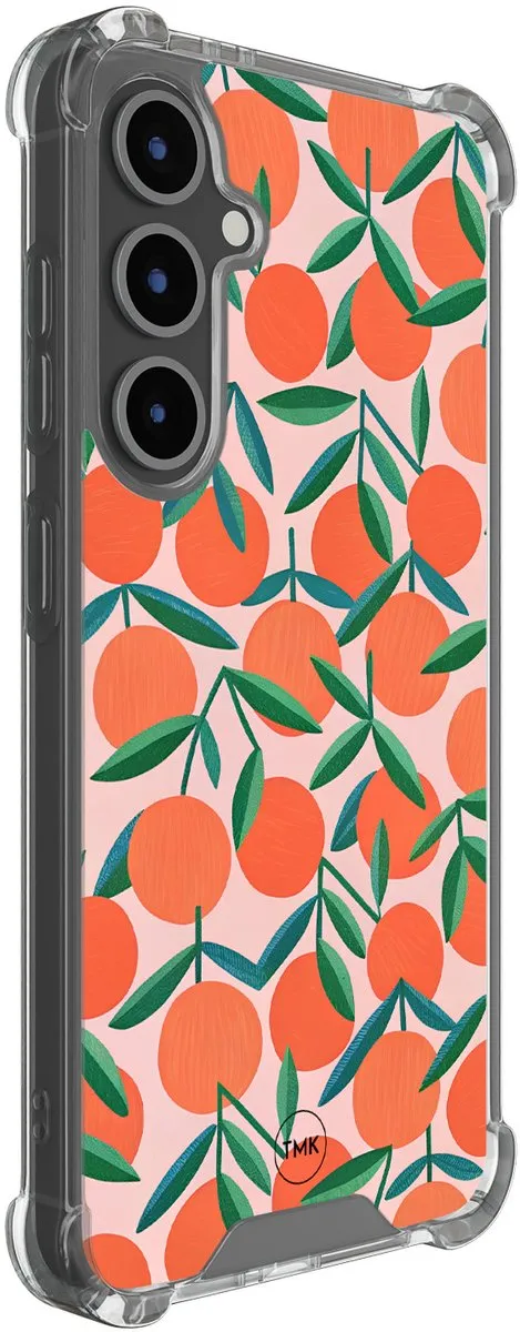 Casevibes S/S24FE/S/020 Shockproof Hoesje Samsung Galaxy S24 FE - Oranje