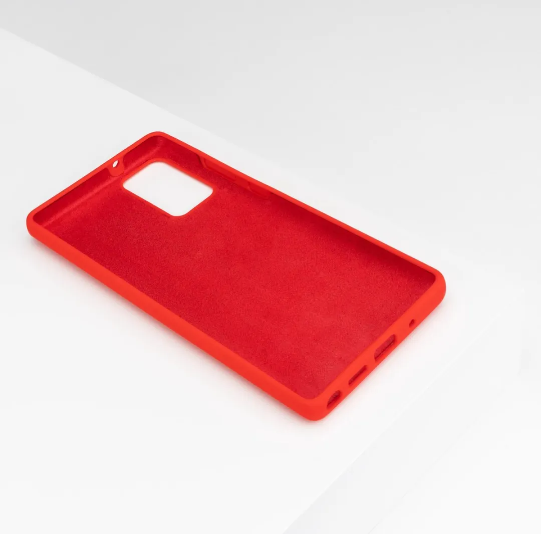 BMAX Siliconen Hoesje Samsung Galaxy Note20 - Rood