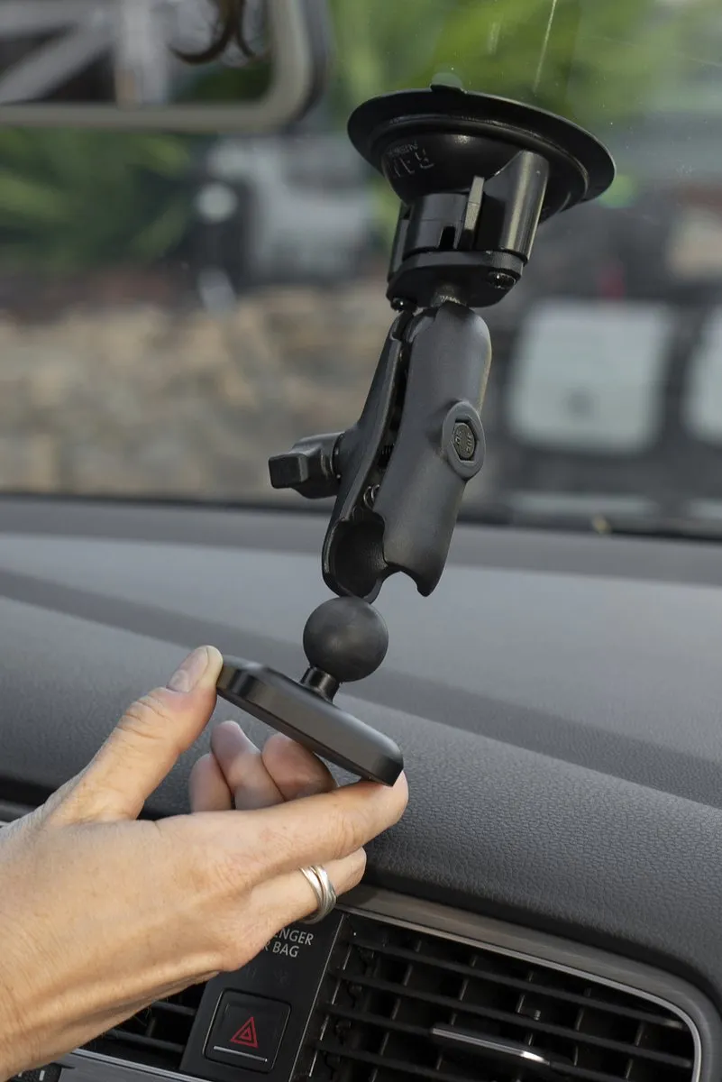 Peak Design Mobile Car Mount 1 Ball Adapter Charging v2 M-CM-AE-BK-2 - Zwart