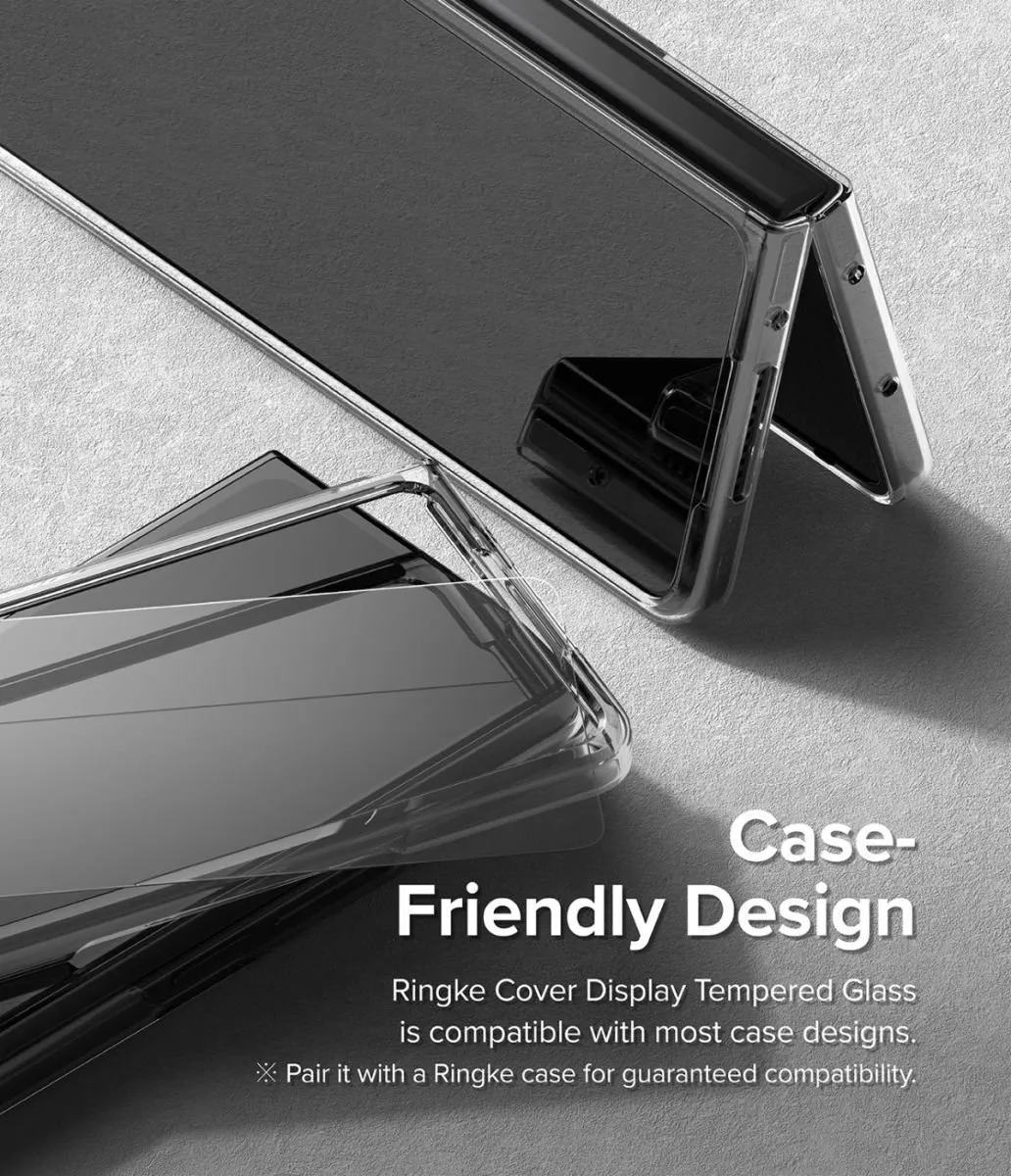 Ringke Tempered Glass Z Fold 4 - Voorkant