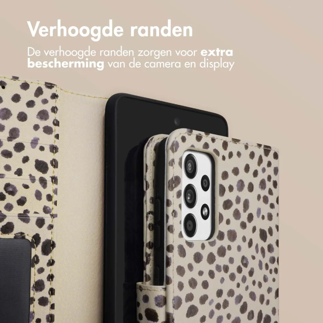 Imoshion Hoesje Samsung Galaxy A52 - Black And White Dots - 3 Pasjes - afbeelding 6 van 6
