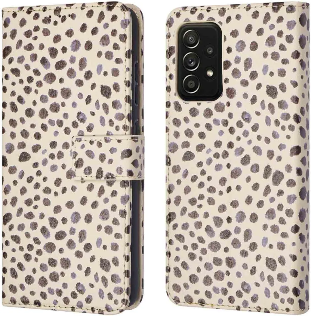 Imoshion Hoesje Samsung Galaxy A52 - Black And White Dots - 3 Pasjes