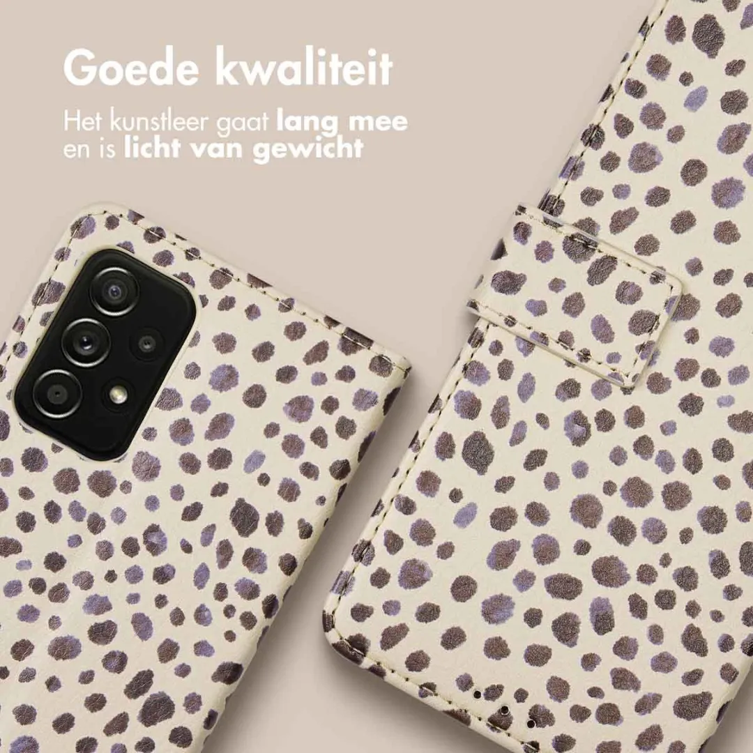 Imoshion Hoesje Samsung Galaxy A52 - Black And White Dots - 3 Pasjes