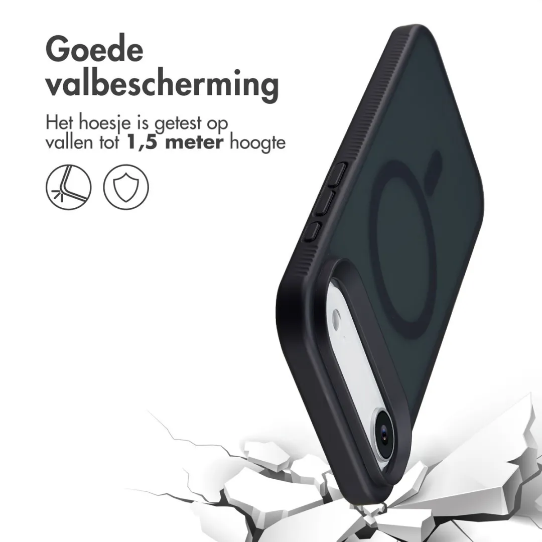 Accezz iPhone 17 Air Hoesje - Frosted MagSafe - Zwart