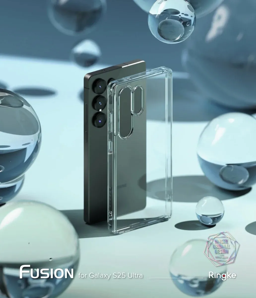 Ringke Fusion Hoesje Samsung Galaxy S25 Ultra - Antikrascoating - Transparant