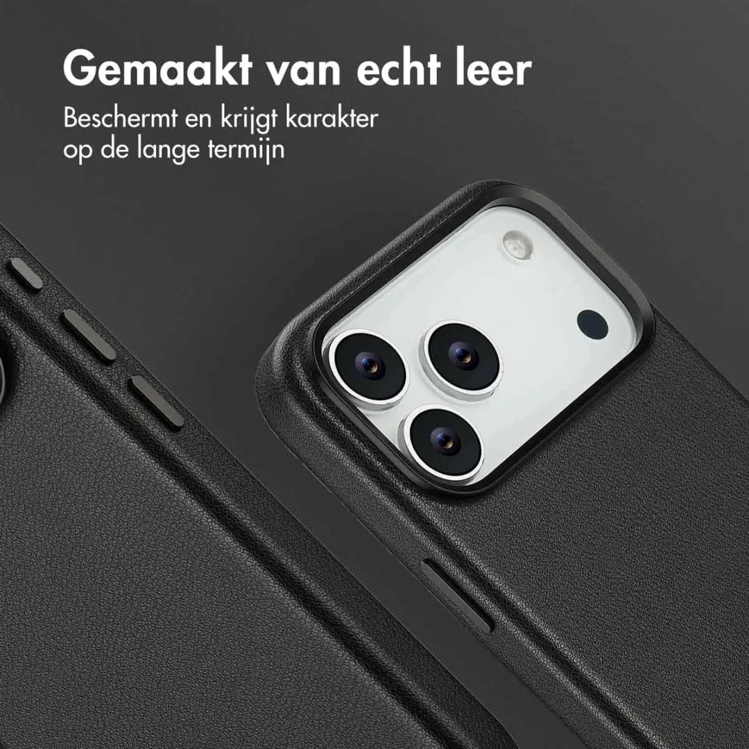 Accezz Hoesje iPhone 17 Pro Max - MagSafe Black - 2 Pasjes