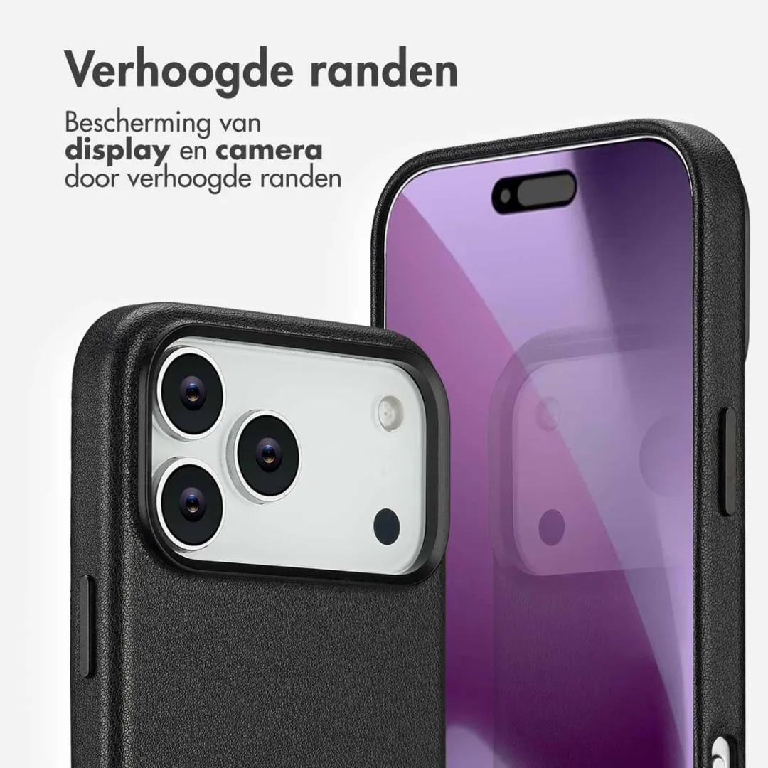 Accezz Hoesje iPhone 17 Pro Max - MagSafe Black - 2 Pasjes