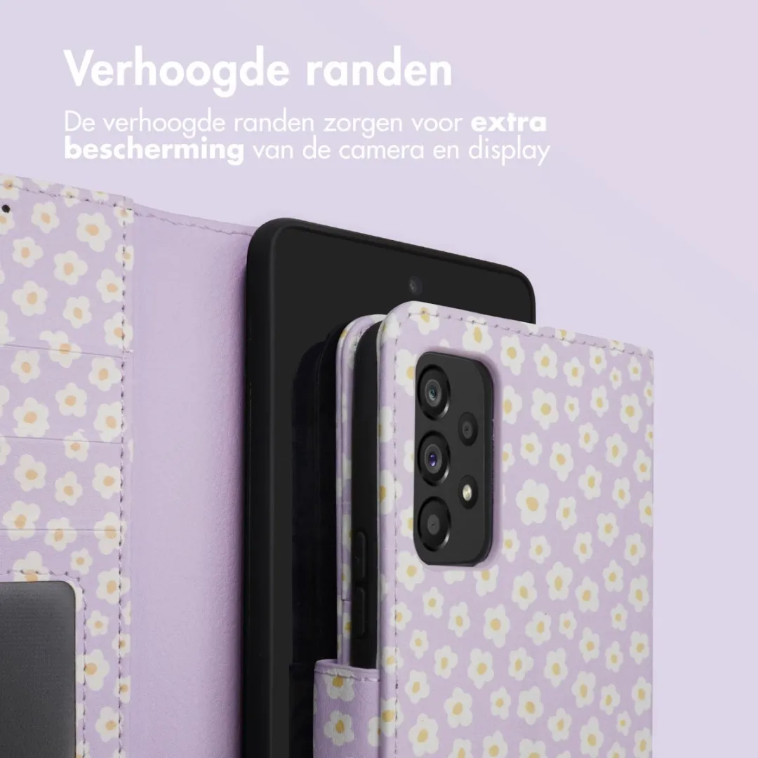 Imoshion Hoesje Samsung Galaxy A53 - 3 Pasjes White Daisy - afbeelding 6 van 6