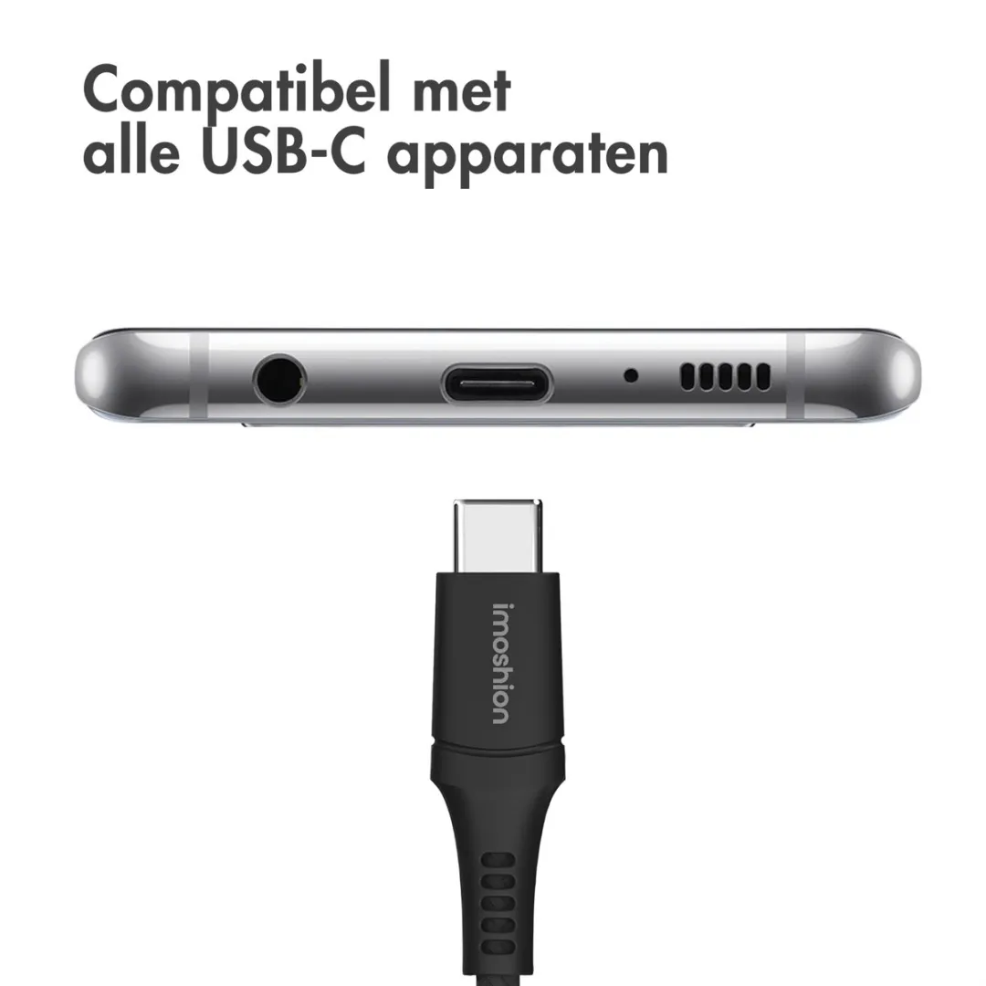 imoshion Kabel Duopack SH00085130_BD - USB-C naar USB-A 0,5m - 2 Stuks