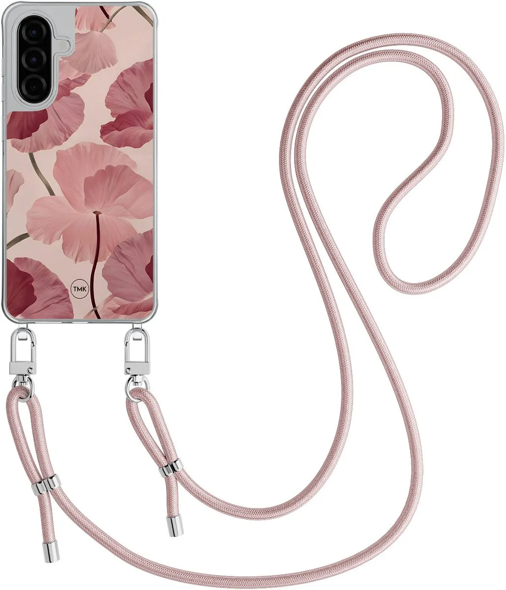Casevibes Telefoonhoesje Samsung A57 Vintage Blossom - Roze - Crossbody