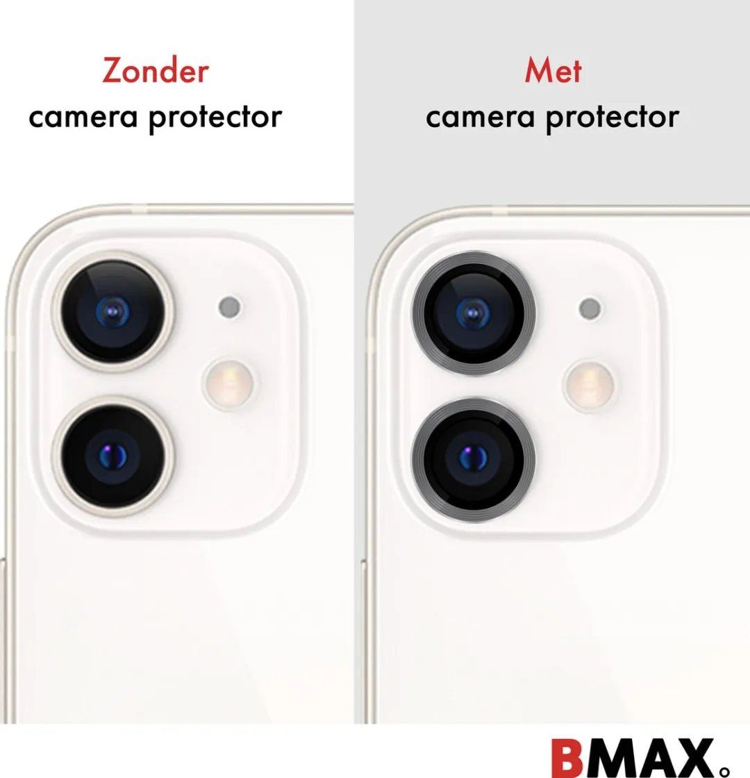 BMAX iPhone 12 Mini Camera Beschermglas - Grijs - afbeelding 3 van 4
