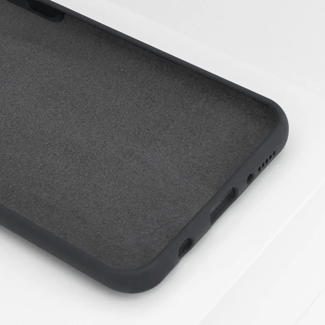 BMAX Liquid Siliconen Hoesje Samsung Galaxy A50 - Antraciet