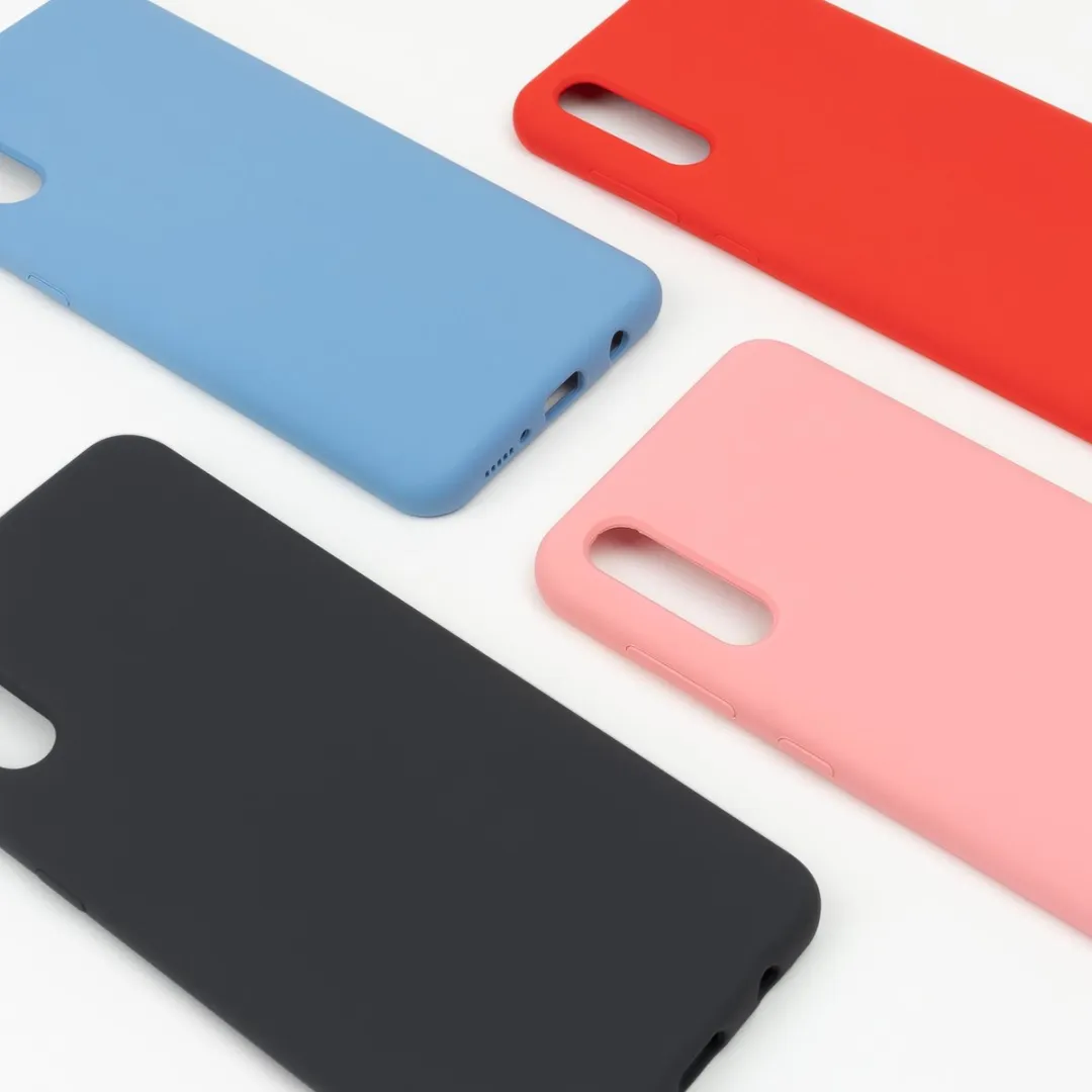 BMAX Liquid Siliconen Hoesje Samsung Galaxy A50 - Antraciet