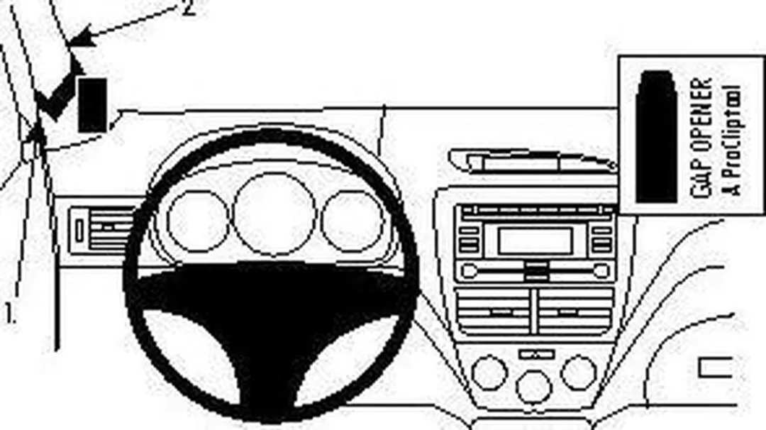 Brodit ProClip Subaru Forester 2008-2012 Houder - Zwart - 804186