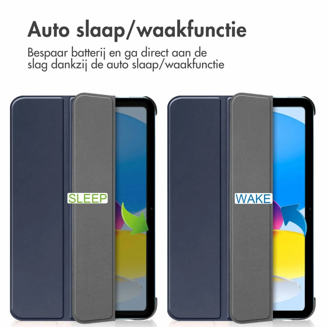 Imoshion Tablethoes SH00054164 - Apple iPad 10/11 10.9" - Trifold Bookcase - Donkerblauw