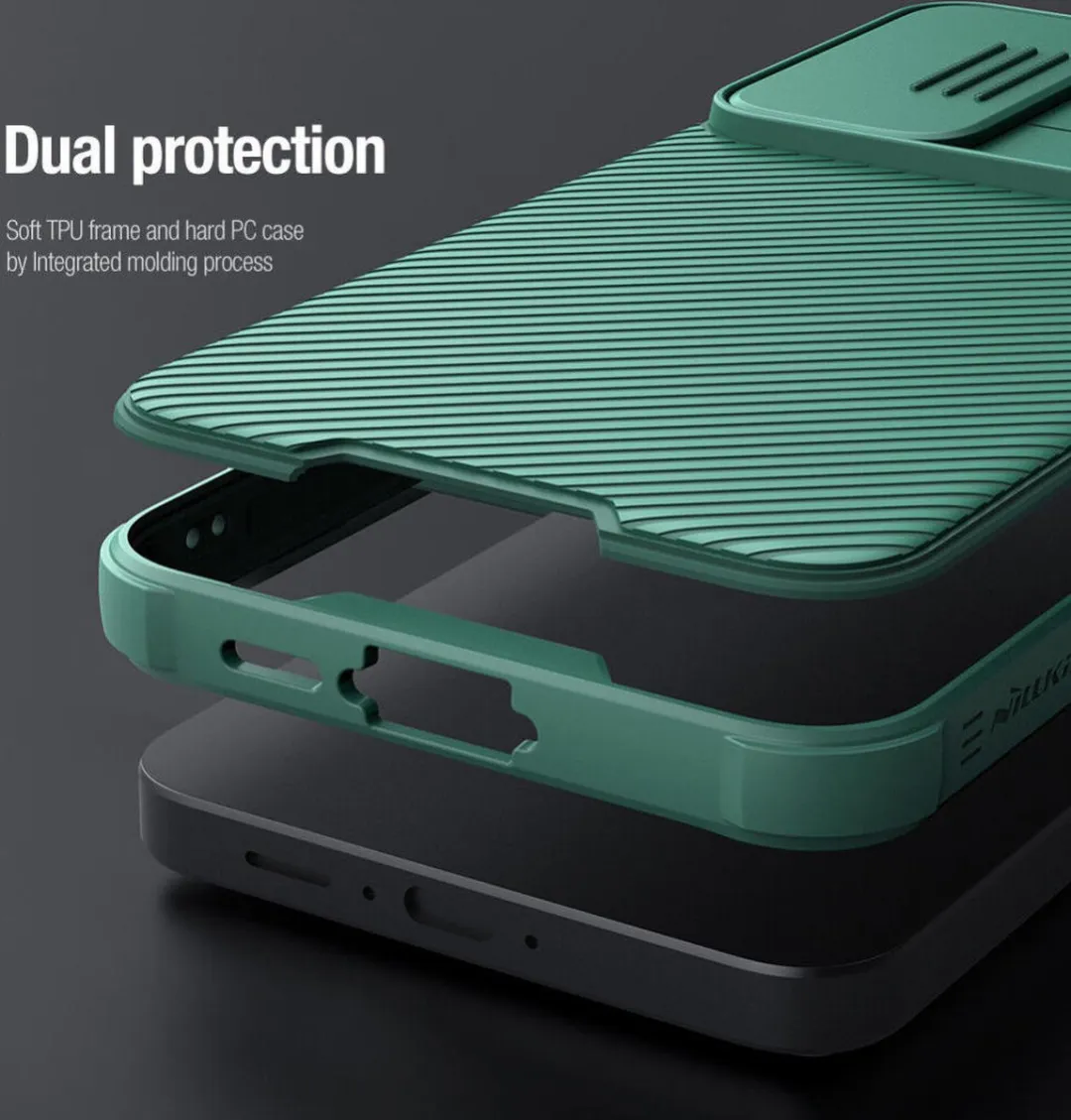 Nillkin CamShield Hoesje Samsung Galaxy A55 - Blauw
