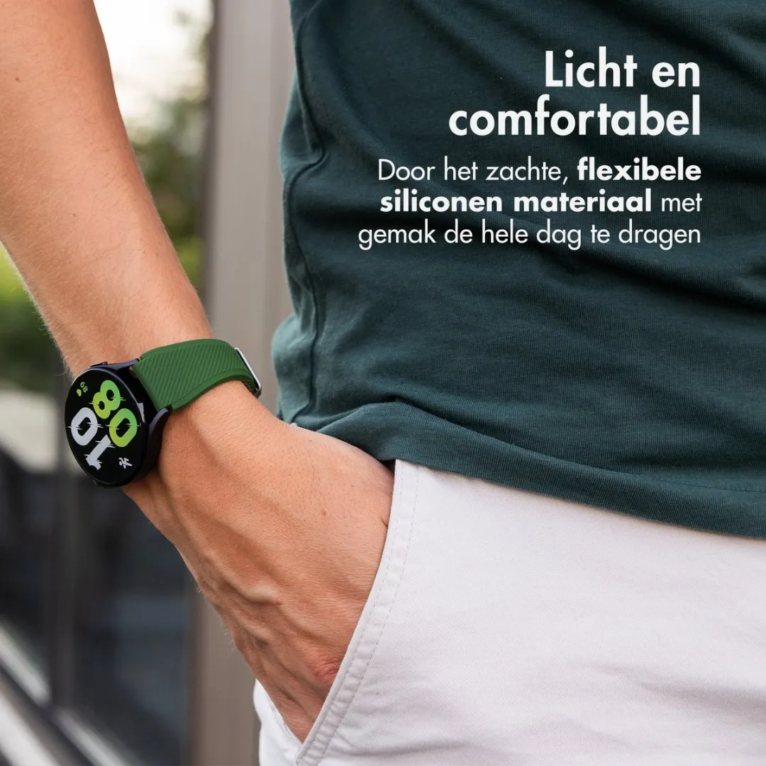 Imoshion Flexibel Siliconen Bandje 22mm - Donkergroen