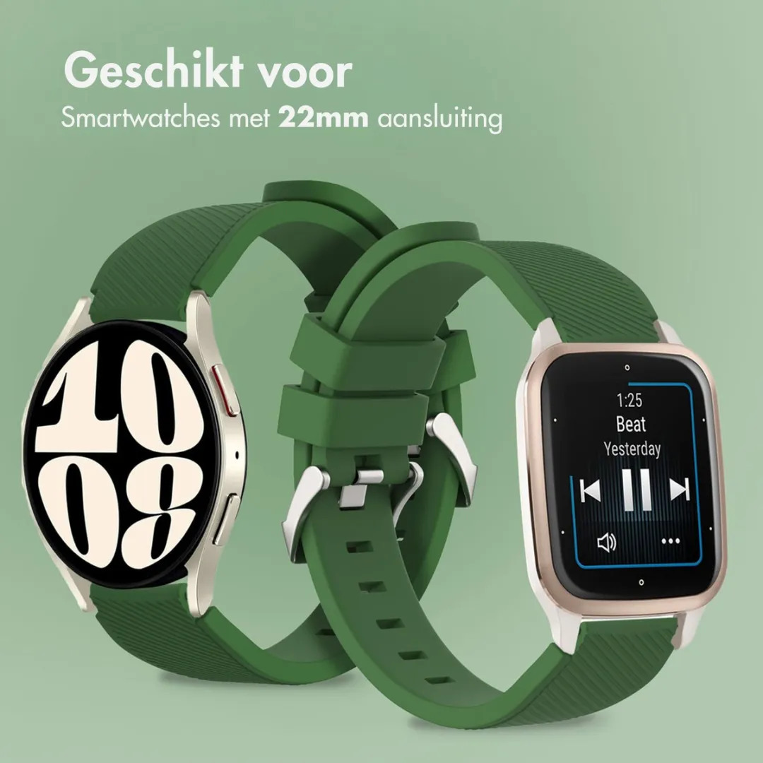 Imoshion Flexibel Siliconen Bandje 22mm - Donkergroen