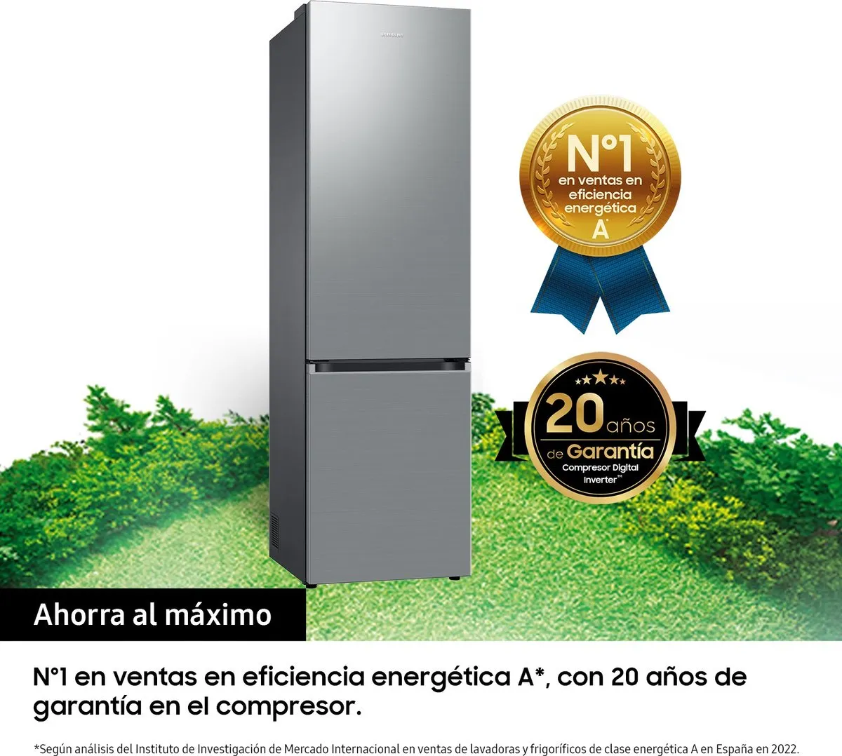 Samsung RB38C603CS9 Koel-vriescombinatie 390L - Zilver - afbeelding 6 van 6